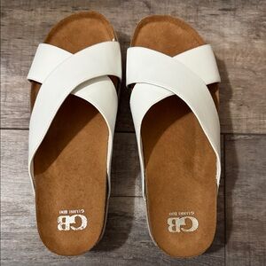 Gianni Bini Cream and Tan Women's Sandals